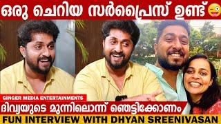 DHYAN SREENIVASAN SUPER FUNNY INTERVIEW  CHOYCH CHOYCH POWAM  GINGER MEDIA [upl. by Latham]