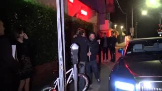 X17 EXCLUSIVE Johnny Hallyday And Friends Dine At Giorgio Baldi [upl. by Xila]