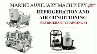 Marine auxiliary machinery Refrigeration and air conditioning Refrigerant charging 4 [upl. by Letsirc]