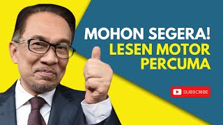 MOHON SEGERA LESEN MOTOR PERCUMA [upl. by Heringer388]