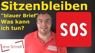 Sitzenbleiben  blauer Brief Was kann ich noch tun  Lehrerschmidt [upl. by Ciapas]