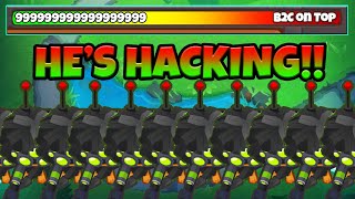 This Is The CRAZIEST HACKER IVE EVER SEEN INFINITE HP in BATTLES2 [upl. by Silvie]