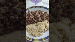 Pad Kra Pao with couscous food cooking thaifood cookingvideo couscous beef mincedmeat [upl. by Hogarth316]