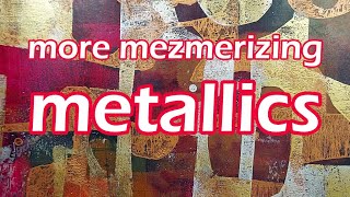 More mezmerizing metallics Fun with a Gelli Plate [upl. by Notloc]