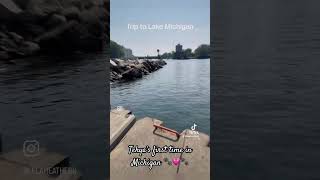 Come visit Lake Michigan with me 🐾 shorts dogvlog vacation vibes michigan bluenose dogmom [upl. by Euqinaj925]