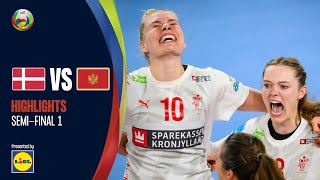 Denmark go to the Final  Denmark vs Montenegro  Highlights  Semifinal  Women’s EHF EURO 2022 [upl. by Kloman]