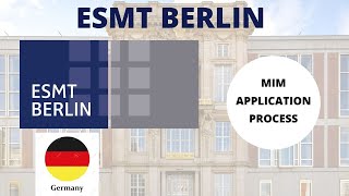 ESMT BERLIN MIM APPLICATION PROCESS  Masters in Management  Masters in Germany [upl. by Dadelos]