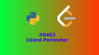 No Sound Leetcode 463 Island Perimeter [upl. by Llevel206]