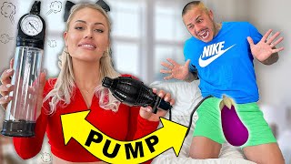 PUMP PRANK ON HUSBAND CUTE REACTION [upl. by Zachariah]