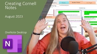 Student Note Taking Cornell Notes Template in OneNote [upl. by Lak]