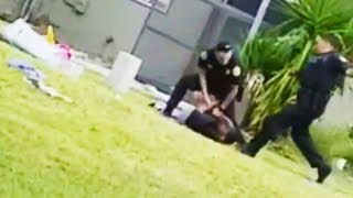 Cop Brutally Kicks Suspect In Face VIDEO [upl. by Assenad]