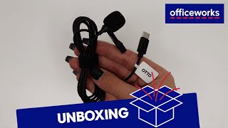 Otto Wired Lapel Mic with USB Adapter Unboxing [upl. by Drofnas291]