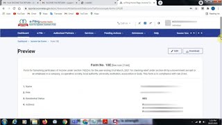 How to file Form 10E on new income tax portal  Tax Relief Us 89  how to file form 10e for relief [upl. by Aleihs]