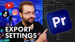 BEST Settings For Exporting Video On Premiere Pro 2024 [upl. by Enilesoj]