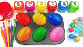 Satisfying Video Rainbow Mixing All Lollipop amp Color SLIME From Rainbow Heart Candy amp Cutting ASMR [upl. by Atiral]