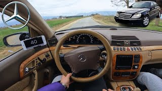 Mercedes Benz S320 W220 2000 224HP  POV Test Drive [upl. by Llenyr776]