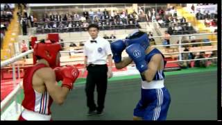 Fly 52kg Final  Oubaali FRA vs Eker TUR  2012 European Olympic Qualifying Event [upl. by Hanway]