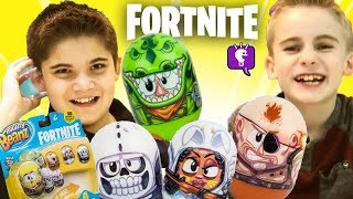 GIANT Fortnite Mighty Beanz HUGE RACE TRACK by HobbyKidsTV [upl. by Koerner778]