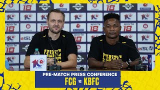 FCG VS KBFC  ISL 10  PreMatch Press Conference  Kerala Blasters [upl. by Farrington]