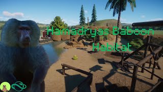 Hamadryas Baboon habitat  Badger city zoo  Planet zoo [upl. by Nyladnewg]