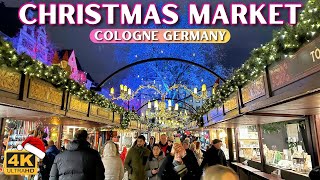 Magical Cologne Christmas Market walking tour 🇩🇪 🎄 [upl. by Yenmor]