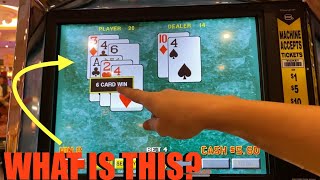 She Gets Her First Ever 6 Card Win While Martingaling MicroStakes Blackjack At South Point Casino… [upl. by Ahsyas173]