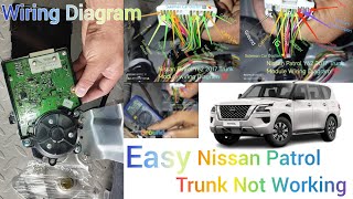 Nissan Patrol Y62 20102022 Trunk Not Opening  Nissan Patrol Trunk Module wiring Diagram location [upl. by Apostles38]