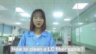 How to clean an optical fiber cable in 5 seconds  10Gtekcom [upl. by Brine]