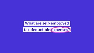 What are selfemployed tax deductible expenses [upl. by Akyssej996]