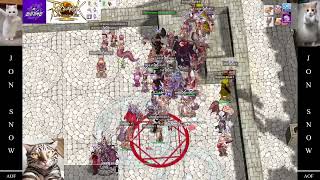 Ragnarok Landverse Knight PVP 100VS100 JON SNOW16042567 [upl. by Koball]