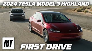 2024 Tesla Model 3 Highland First Drive  MotorTrend [upl. by Elag]