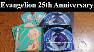 NEON GENESIS EVANGELION SOUNDTRACK 25TH ANNIVERSARY BOX SET amp EVANGELION FINALLY CD UNBOXING [upl. by Pittman]