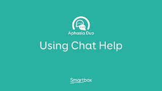 Using the Chat Help area of Aphasia Duo [upl. by Bille859]