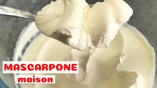 MASCARPONE Fait Maison🔝 Comment Faire De La Mascarpone [upl. by Nosinned361]