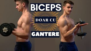 Exercitii pentru Biceps Acasa doar cu Gantere [upl. by Wahlstrom754]