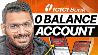 ICICI Bank Zero Balance Account Opening Online  New Update [upl. by Doomham161]