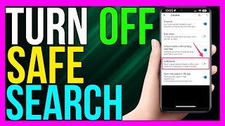 How to Turn Off Safe Search on Android  Disable Safe Search Mode on Android 2024 METHOD [upl. by Adnola]