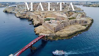 The Beauty of Malta 🇲🇹 from the Air  4K Cinematic Drone  Valletta Sliema Mdina amp Gozo [upl. by Sass]