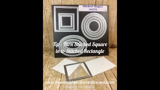 Tip  Turn your Stitched Square in to a Stitched Rectangle [upl. by Travis]