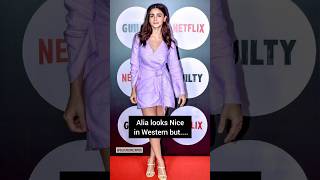 ❣️ Alia Bhatt in Western vs Indian attire aliabhatt shorts indianwear [upl. by Kcirederf]