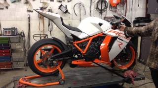 KTM 1190 RC8 full Ti Akrapovic system [upl. by Sirronal873]