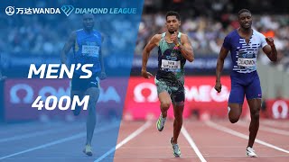 Wayde Van Niekerk battles to narrow victory in London 400m  Wanda Diamond League 2023 [upl. by Oryaj]