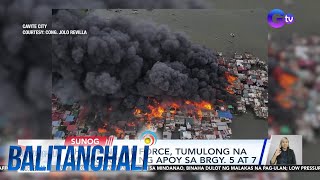 Philippine Air Force tumulong na sa pagapula ng apoy sa Brgy 5 amp 7  Balitanghali [upl. by Aierdna]