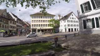 STREET VIEW Innenstadt von Frauenfeld in SWITZERLAND [upl. by Nilhsa]