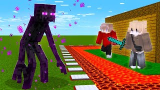 Mutant Enderman VS The Most Secure Minecraft House [upl. by Laerdna]