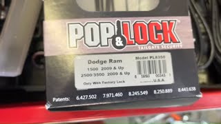 Pop amp Lock PL8350 Dodge Ram 1500 2500 3500 Tailgate security lock 20092014 4th Gen Cummins 67L [upl. by Cann]