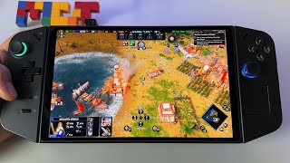 Age of Mythology Retold  Lenovo Legion GO handheld gameplay [upl. by Ecinej]