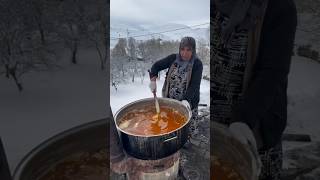 Winter season has arrived with its tasty Crefied butter 😋🤤village cooking yt ytshorts shorts [upl. by Sherburn]