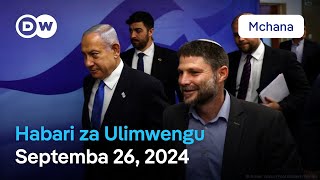 DW Kiswahili Habari za Ulimwengu  Septemba 26 2024  Mchana  Swahili Habari leo [upl. by Asilanna]