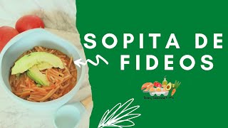 SOPA DE FIDEOS RECETA FÁCIL [upl. by Elsi99]